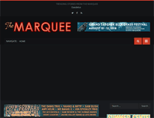 Tablet Screenshot of marqueemag.com